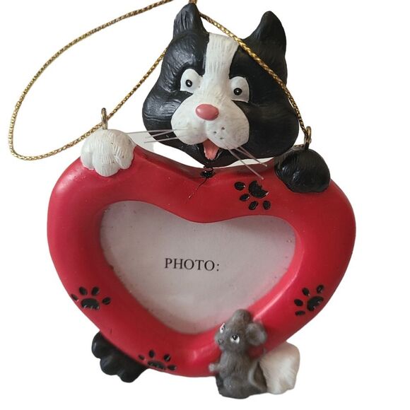 Kitty Frame/Ornament/Standing‎ Heart Frame  NWOT - Picture 8 of 8